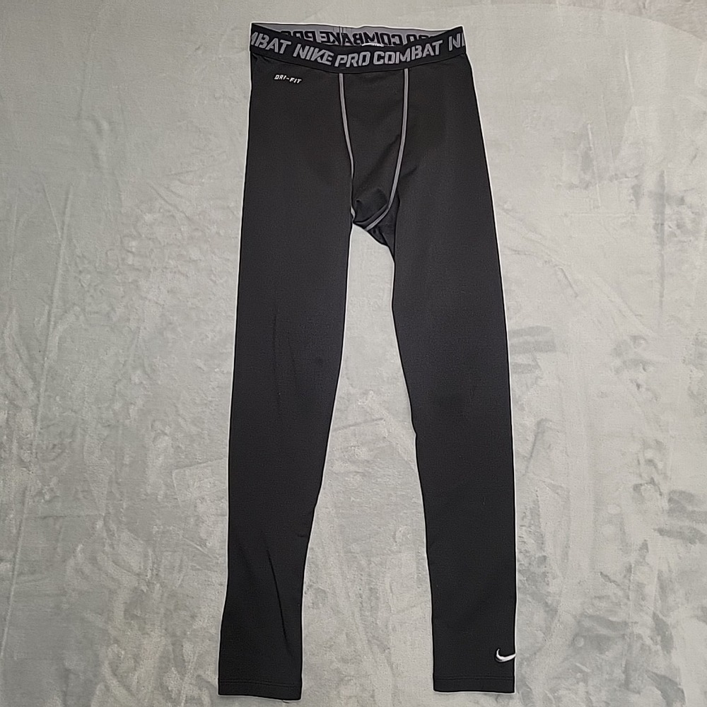 Nike Pro Combat Dri-Fit Compression Leggings Men Large Black Athletic Base Layer